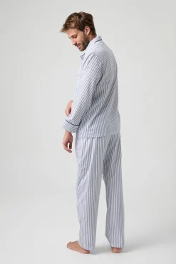 Kiff-Kiff Pijamas-Pijama riscas Kiff Kiff 100% algodão branco