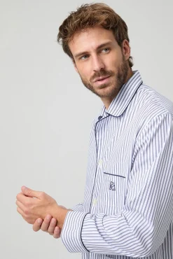 Kiff-Kiff Pijamas-Pijama riscas Kiff Kiff 100% algodão branco