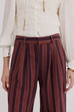 Hoss Intropia Calças-Pippa. Riscas calça Granada