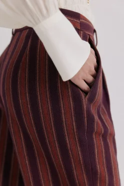 Hoss Intropia Calças-Pippa. Riscas calça Granada