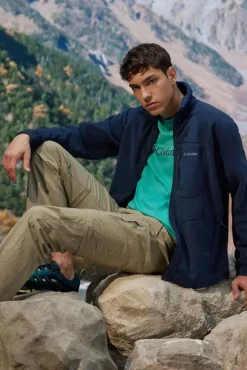 Columbia Sweatshirts|Casacos-Polar Fast Trek™ Masculino Azul