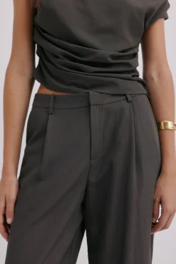 Hoss Intropia Calças-Polina. Calças fluídas Cinzento