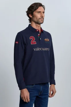 Valecuatro Polos-Polo marinho modelo cavalo Azul