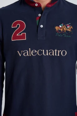 Valecuatro Polos-Polo marinho modelo cavalo Azul