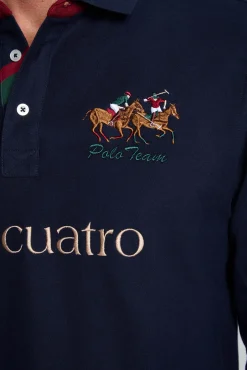 Valecuatro Polos-Polo marinho modelo cavalo Azul