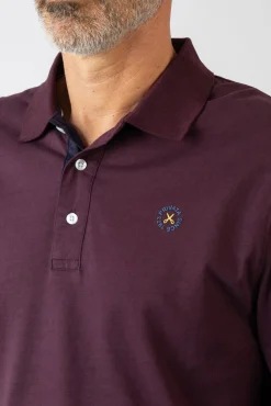 Privata Polos-Polo básica de manga comprida Granada