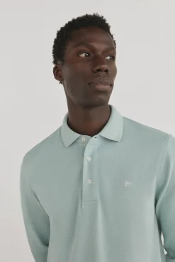 Pedro del Hierro Polos-Polo básico de manga comprida Azul