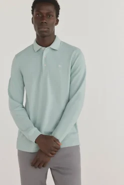 Pedro del Hierro Polos-Polo básico de manga comprida Azul