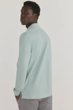 Pedro del Hierro Polos-Polo básico de manga comprida Azul