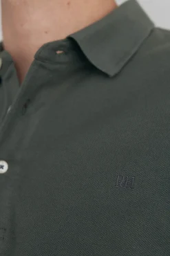 Pedro del Hierro Polos-Polo básico de manga comprida Verde
