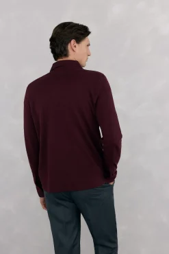 Pedro del Hierro Polos-Polo básico manga comprida Bordeaux