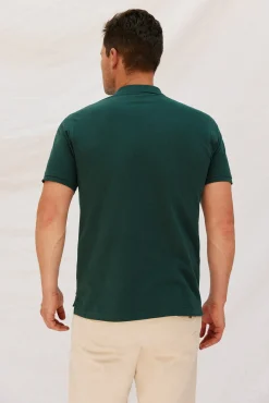 Cortefiel Polos-Polo básico piqué Verde