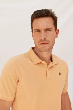 Cortefiel Polos-Polo básico piqué Amarelo