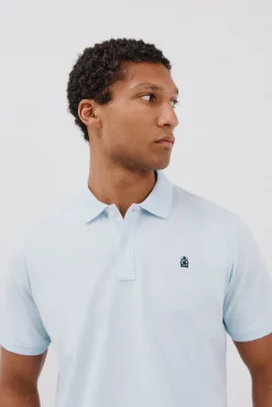 Cortefiel Polos-Polo básico piqué Azul