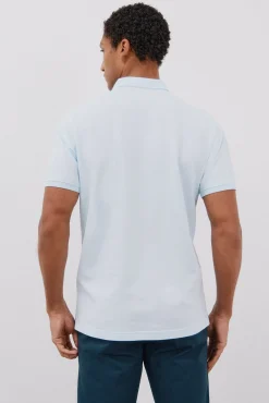 Cortefiel Polos-Polo básico piqué Azul