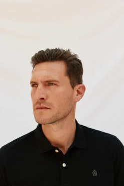 Cortefiel Polos-Polo básico piqué Preto