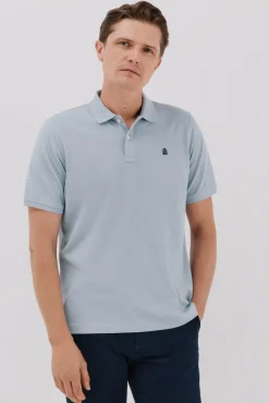 Cortefiel Polos-Polo básico piqué Azul