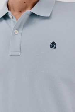 Cortefiel Polos-Polo básico piqué Azul