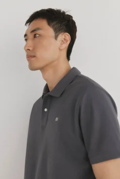 Pedro del Hierro Polos-Polo básico piqué Cizento