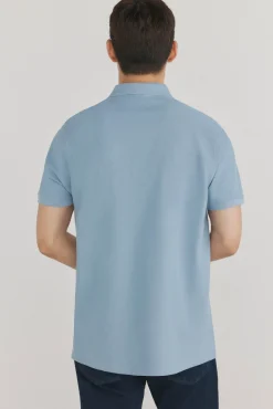 Pedro del Hierro Polos-Polo básico piqué Azul