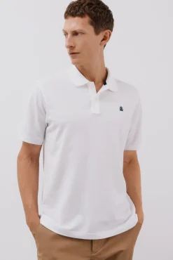 Cortefiel Polos-Polo básico piqué Branco