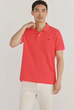 Pedro del Hierro Polos-Polo básico piqué Vermelho