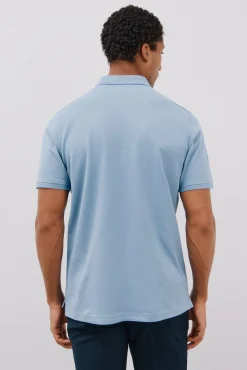 Cortefiel Polos-Polo básico piqué Azul