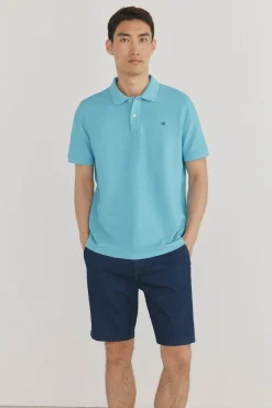 Pedro del Hierro Polos-Polo básico piqué Turquesa