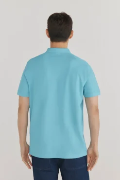 Pedro del Hierro Polos-Polo básico piqué Turquesa
