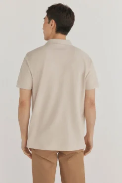 Pedro del Hierro Polos-Polo básico piqué Beige
