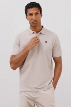 Cortefiel Polos-Polo básico piqué Tostado