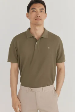 Pedro del Hierro Polos-Polo básico piqué Verde