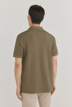 Pedro del Hierro Polos-Polo básico piqué Verde