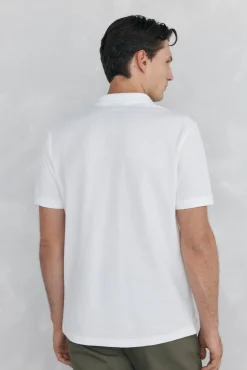 Pedro del Hierro Polos-Polo básico regular em piqué Branco