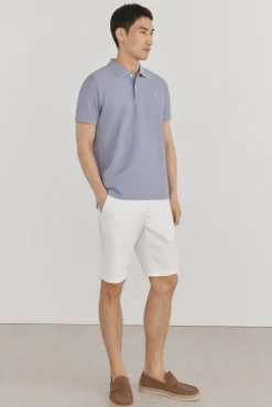 Pedro del Hierro Polos-Polo básico regular em piqué P&uacute;rpura