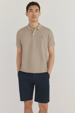Pedro del Hierro Polos-Polo básico regular em piqué Beige