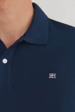 Pedro del Hierro Polos-Polo básico slim Azul