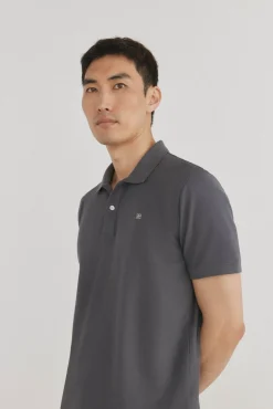 Pedro del Hierro Polos-Polo básico slim Cizento