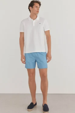 Pedro del Hierro Polos-Polo básico slim Branco