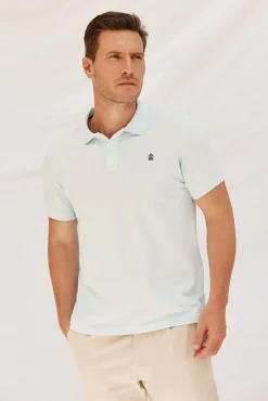 Cortefiel Polos-Polo básico slim Azul