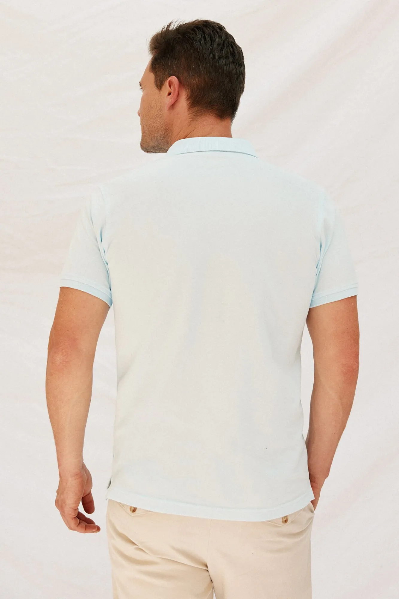 Cortefiel Polos-Polo básico slim Azul