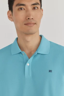 Pedro del Hierro Polos-Polo básico slim Turquesa