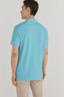 Pedro del Hierro Polos-Polo básico slim Turquesa