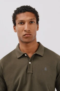 Cortefiel Polos-Polo básico slim Verde