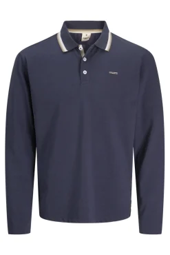 Jack & Jones Polos-Polo clássica de manga comprida Azul