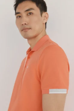 Pedro del Hierro Polos-Polo com punhos contrastantes Laranja