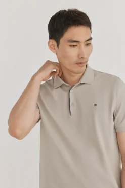 Pedro del Hierro Polos-Polo com punhos contrastantes Verde