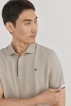 Pedro del Hierro Polos-Polo com punhos contrastantes Verde