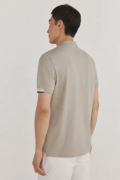 Pedro del Hierro Polos-Polo com punhos contrastantes Verde