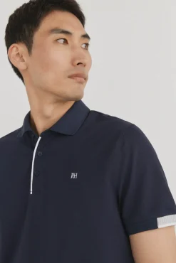 Pedro del Hierro Polos-Polo com punhos contrastantes Azul